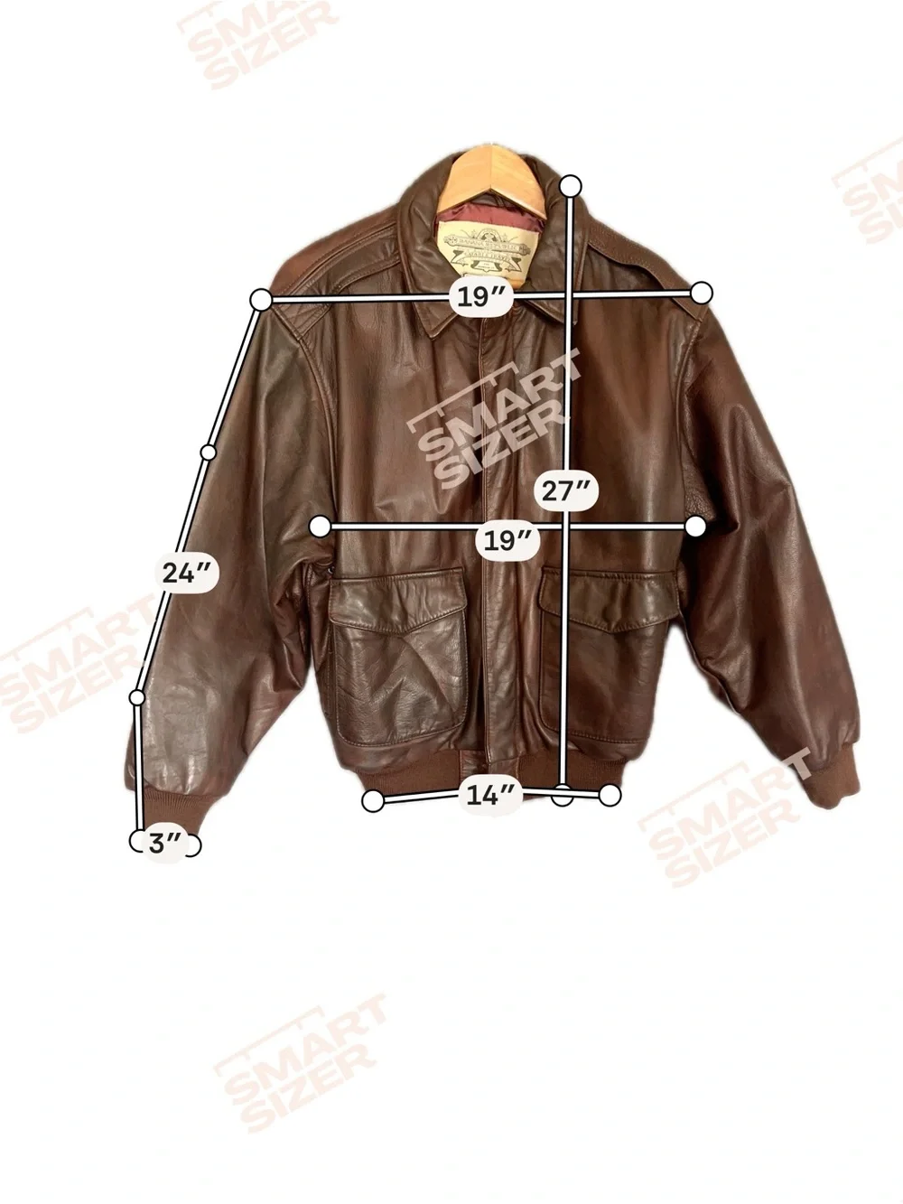 Banana Republic Vintage 1980’s Safari & Travel Leather A-2 Bomber Jacket Size 40